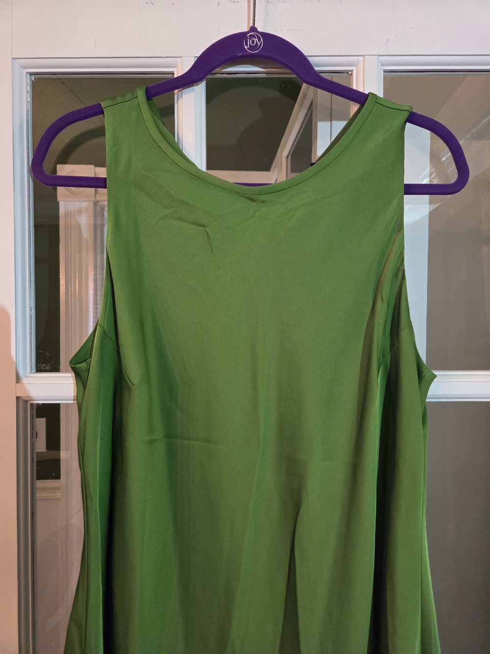 Ann Taylor Bright Green Sleeveless Midi Dress - Size 14 - Picture 8 of 10